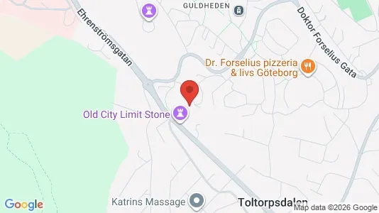 Lägenheter att hyra i Göteborg Centrum - kort over placeringen