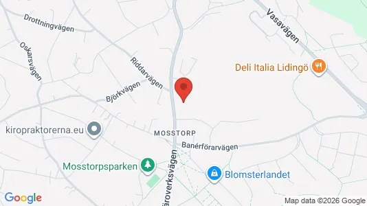 Lägenheter att hyra i Lidingö - kort over placeringen
