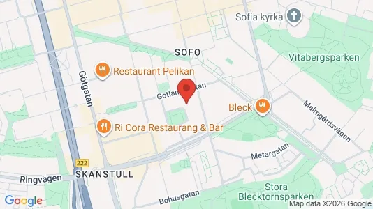 Lägenheter att hyra i Södermalm - kort over placeringen