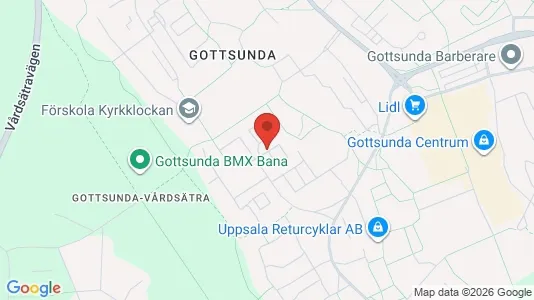 Lägenheter att hyra i Uppsala - kort over placeringen