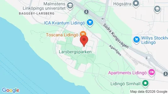 Lägenheter att hyra i Lidingö - kort over placeringen