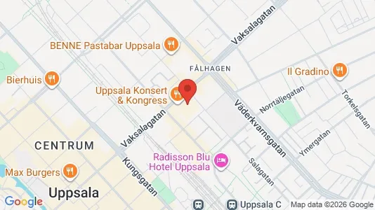 Lägenheter att hyra i Uppsala - kort over placeringen