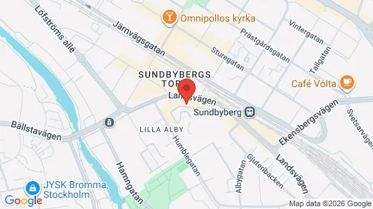 Lägenheter att hyra i Sundbyberg - kort over placeringen