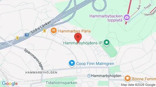 Lägenheter att hyra i Söderort - kort over placeringen