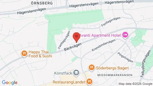 Lägenheter att hyra i Söderort - kort over placeringen