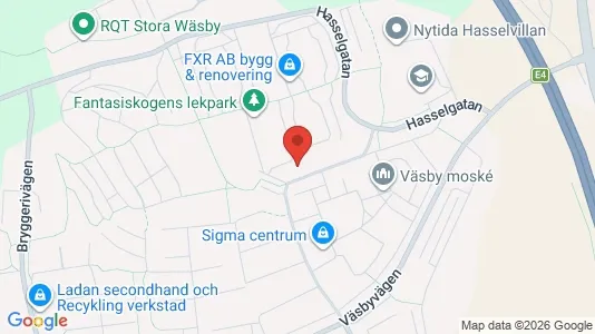Lägenheter att hyra i Upplands Väsby - kort over placeringen