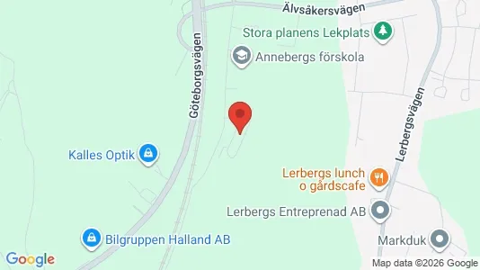 Lägenheter att hyra i Kungsbacka - kort over placeringen