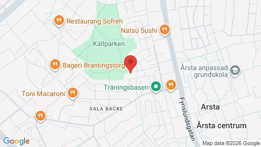 Lägenheter att hyra i Uppsala - kort over placeringen