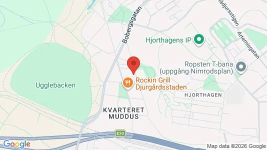 Lägenheter att hyra i Gärdet/Djurgården - kort over placeringen