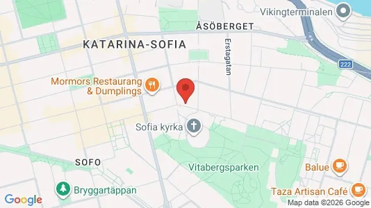 Lägenheter att hyra i Södermalm - kort over placeringen