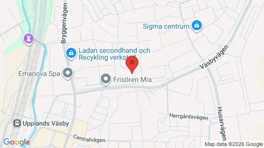 Lägenheter att hyra i Upplands Väsby - kort over placeringen