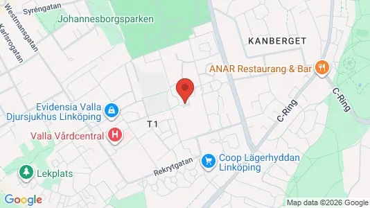 Lägenheter att hyra i Linköping - kort over placeringen