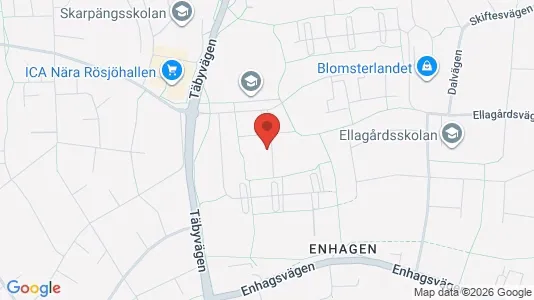 Lägenheter att hyra i Täby - kort over placeringen