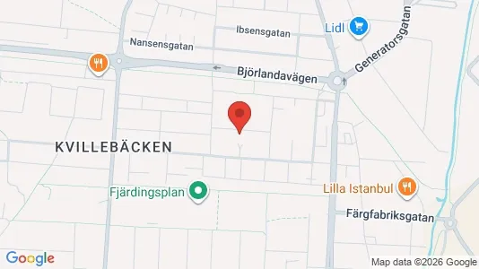 Lägenheter att hyra i Lundby - kort over placeringen