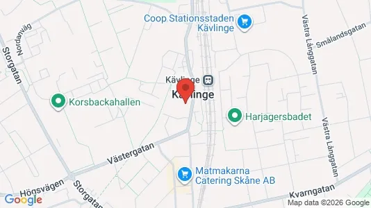 Lägenheter att hyra i Kävlinge - kort over placeringen