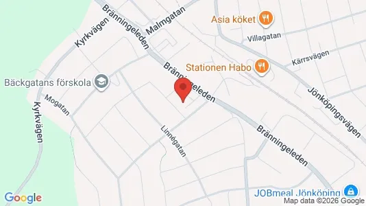 Lägenheter att hyra i Habo - kort over placeringen