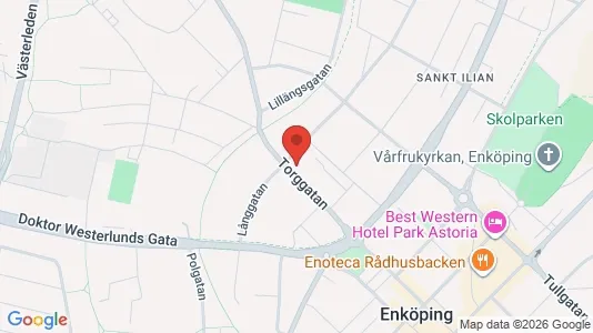 Lägenheter att hyra i Enköping - kort over placeringen