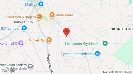 Lägenheter att hyra i Söderort - kort over placeringen