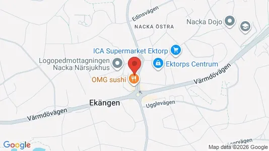 Lägenheter att hyra i Nacka - kort over placeringen