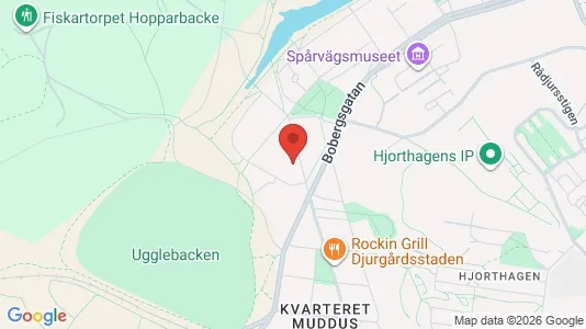 Lägenheter att hyra i Gärdet/Djurgården - kort over placeringen