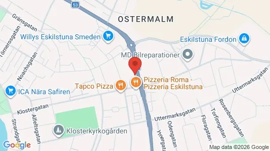 Lägenheter att hyra i Eskilstuna - kort over placeringen