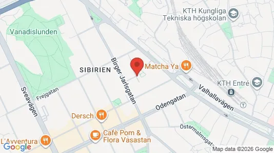 Lägenheter att hyra i Östermalm - kort over placeringen