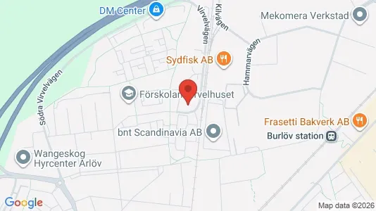 Lägenheter att hyra i Burlöv - kort over placeringen