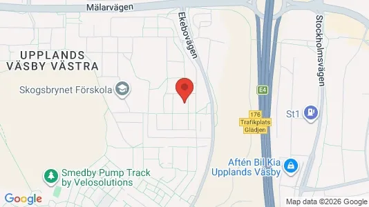 Lägenheter att hyra i Upplands Väsby - kort over placeringen