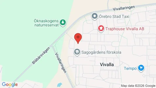 Lägenheter att hyra i Örebro - kort over placeringen