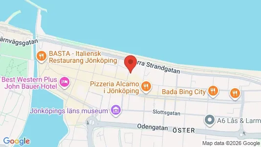 Lägenheter att hyra i Jönköping - kort over placeringen