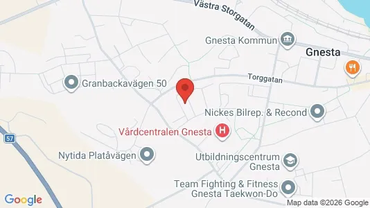 Lägenheter att hyra i Gnesta - kort over placeringen