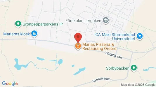 Lägenheter att hyra i Örebro - kort over placeringen