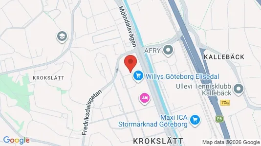 Lägenheter att hyra i Johanneberg - kort over placeringen