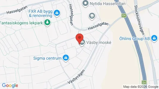 Lägenheter att hyra i Upplands Väsby - kort over placeringen