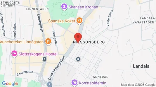 Lägenheter att hyra i Göteborg Centrum - kort over placeringen