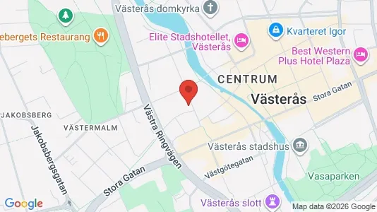 Lägenheter att hyra i Västerås - kort over placeringen