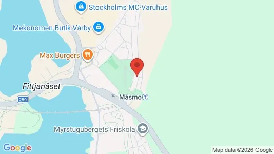 Lägenheter att hyra i Huddinge - kort over placeringen