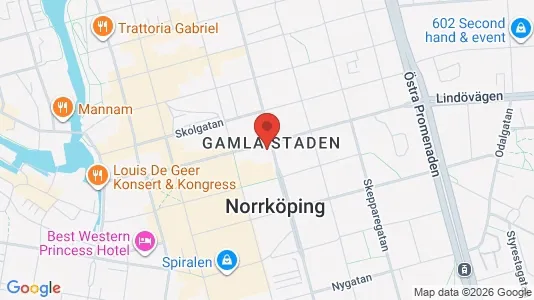 Lägenheter att hyra i Norrköping - kort over placeringen
