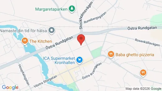 Lägenheter att hyra i Nyköping - kort over placeringen