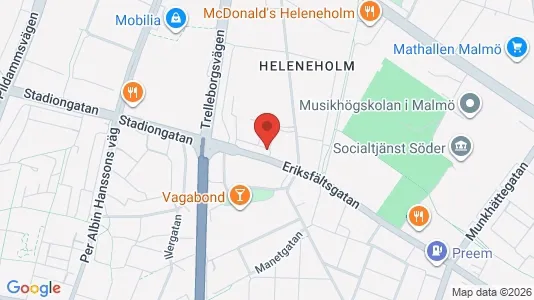 Lägenheter att hyra i Malmö Centrum - kort over placeringen