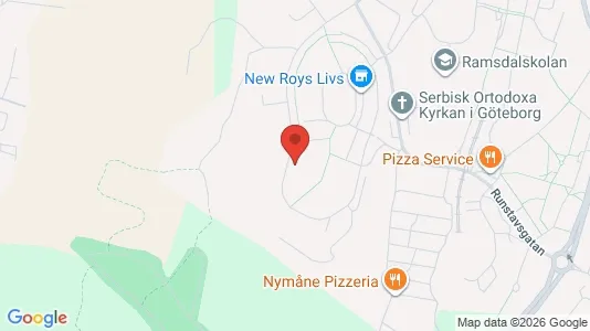 Lägenheter att hyra i Göteborg Östra - kort over placeringen