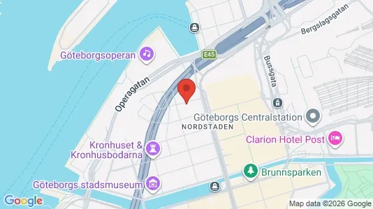 Lägenheter att hyra i Göteborg Centrum - kort over placeringen