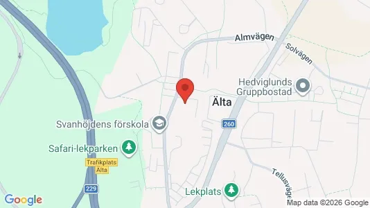 Lägenheter att hyra i Nacka - kort over placeringen