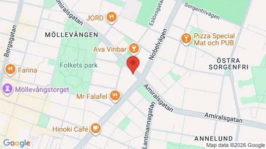Lägenheter att hyra i Malmö Centrum - kort over placeringen