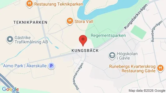 Lägenheter att hyra i Gävle - kort over placeringen