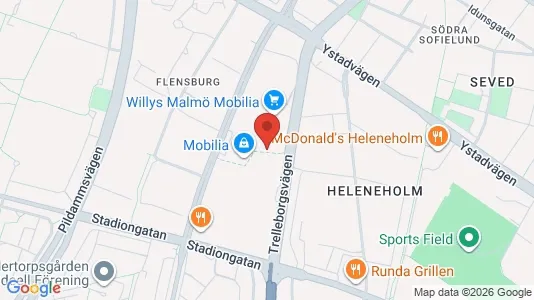 Lägenheter att hyra i Malmö Centrum - kort over placeringen