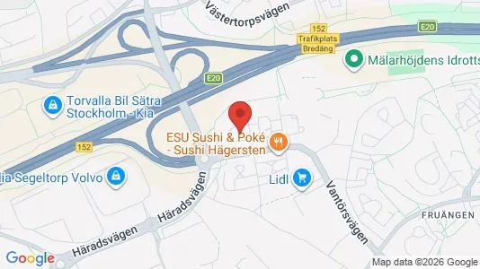 Lägenheter att hyra i Söderort - kort over placeringen
