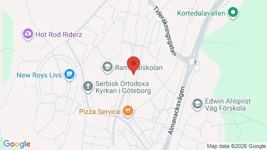 Lägenheter att hyra i Göteborg Östra - kort over placeringen