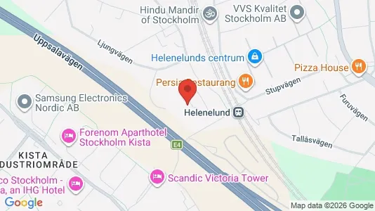 Lägenheter att hyra i Sollentuna - kort over placeringen