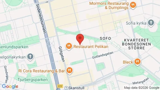 Lägenheter att hyra i Södermalm - kort over placeringen